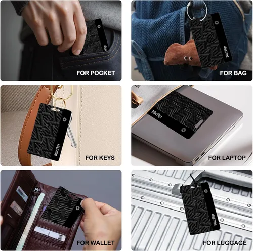Miniatura 9 de Tarjeta de seguimiento de cartera [certificado Apple MFi] (iOS y Android), tarjeta de seguimiento Bluetooth, tarjeta de seguimiento inteligente