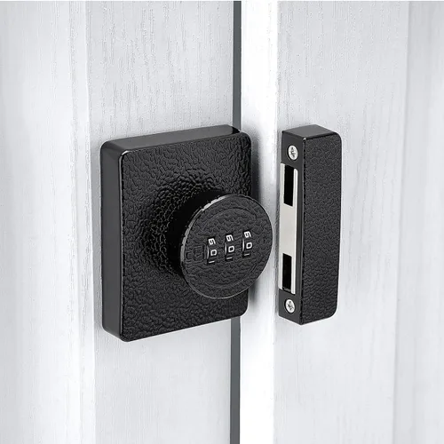 Miniatura 4 de INIRET Cerradura Negra para Gabinete, Contraseña de 3 Dígitos Sin Llave, Cerradura Anti-Forzadura Mecánica, Protege la Privacidad, para Cajones