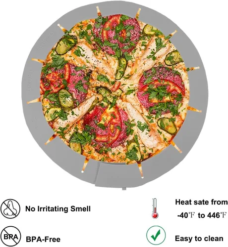 Miniatura 5 de Protector ajustable de corteza de tarta, protector de borde de pastel, herramientas redondas de silicona para hornear tartas, cubierta de pizza sin