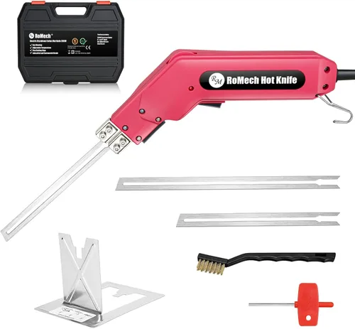 Miniatura 9 de ROMECH Foam Cutter Pro Cuchillo Eléctrico Caliente, Kit de Herramientas de Corte de Espuma de Poliestireno de 100W - con Estuche de Servicio Pesado