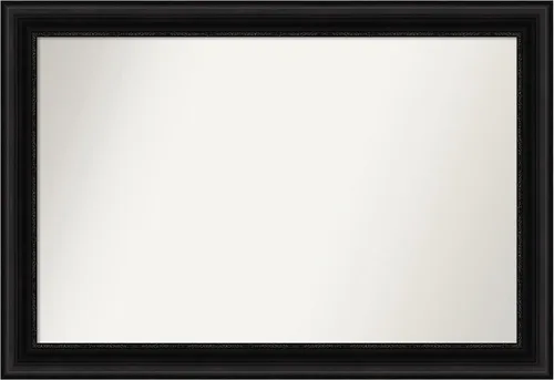 Miniatura 134 de Amanti Art Espejo personalizado, espejo de baño negro puente, espejo de pared o espejo de tocador de baño sobre el fregadero (26 x 26 pulgadas)