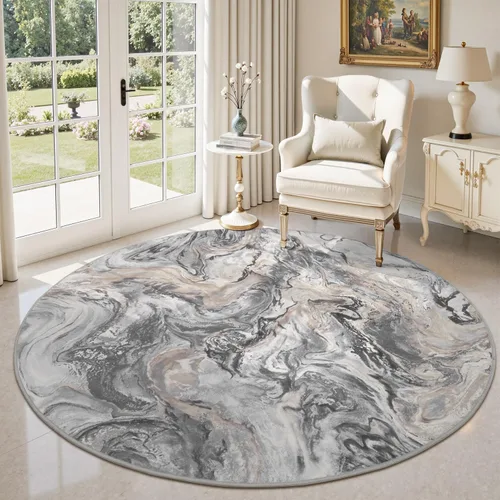 Miniatura 9 de Alfombras de área de 9 x 12 pies para sala de estar, moderna alfombra abstracta para dormitorio, contemporánea, lavable a máquina, alfombra grande