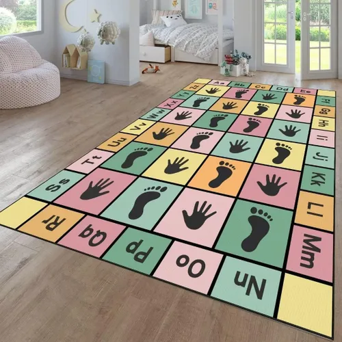 Miniatura 12 de Hopscotch - Alfombras de juego para niños, alfombra educativa del alfabeto ABC, sala de juegos, dormitorio, sala de estar, decoración de aprendizaje
