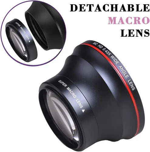Miniatura 4 de Tectra 52MM 0.43x Lente Profesional de Gran Angular HD (Porción Macro) para Cámaras Nikon DSLR D3300 D3200 D3100 D5500 D5300 D5200 D5100 D7100 D7000