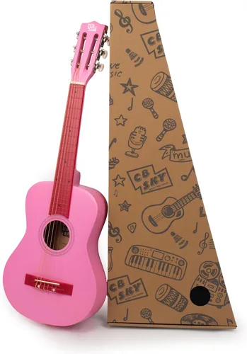 Miniatura 6 de Guitarra acústica de cuerdas de metal de 30 pulgadas, regalo para niñas, juguetes musicales para niños, instrumento musical (negro-2)