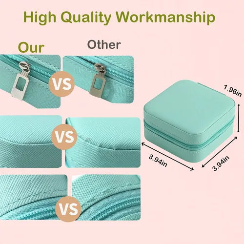 Miniatura 6 de Estuche de Joyería de Viaje para Damas de Honor, Caja de Regalo, Juego de 12 Estuches Pequeños de Joyería, Mini Organizador de Joyas, Estuche