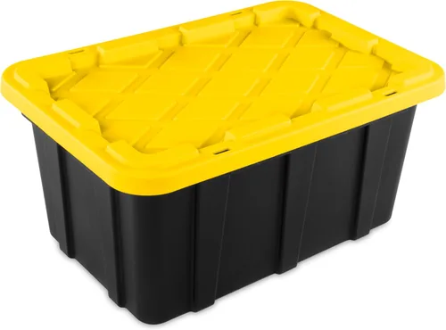 Miniatura 4 de Sterilite Contenedor Industrial de 17 Galones, Recipiente de Almacenamiento Apilable con Tapa de Cierre a Presión para Almacenamiento en Garaje