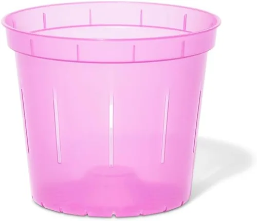 Miniatura 10 de rePotme Macetas de 5 pulgadas, paquete de 6 macetas (zafiro azul) - Maceta transparente ranurada para plantas de interior - Perfecto para orquídeas