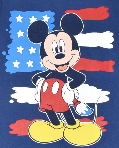 Miniatura 5 de Disney Camiseta sin mangas de Mickey Mouse y pantalones cortos de malla para niños pequeños