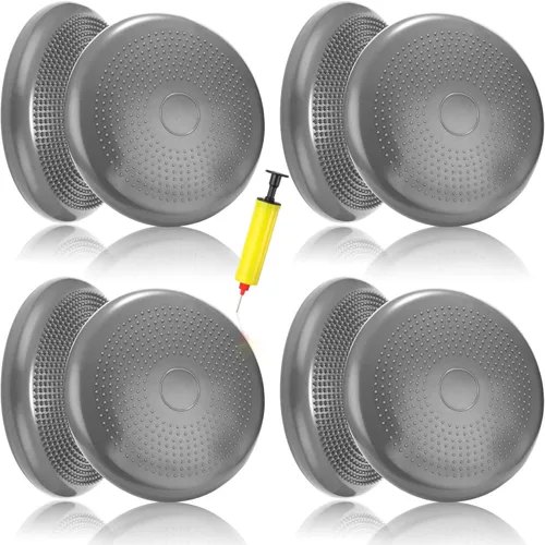 Miniatura 8 de Jerify 4 Piezas Cojín de Equilibrio Inflable Flexible para Asiento Oscilante, Almohadilla de Equilibrio de Estabilidad, Disco de Equilibrio, Asiento