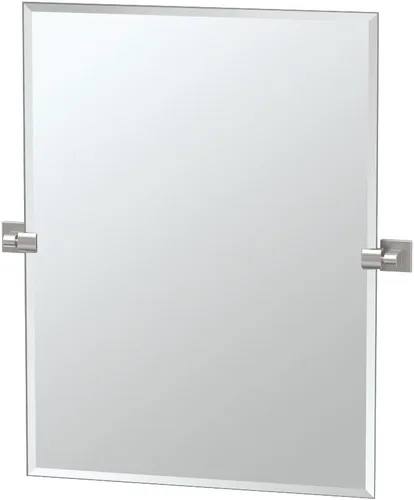 Miniatura 27 de Gatco 5679SM - Espejo rectangular sin marco, 24 pulgadas, latón cepillado negro mate combinado