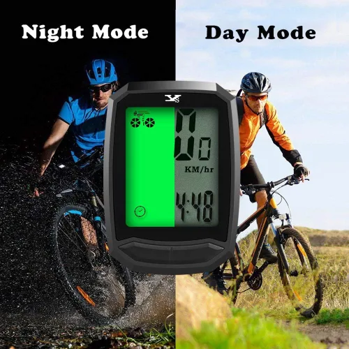 Miniatura 4 de Velocímetro de bicicleta impermeable e inalámbrico para bicicleta de pista, computadora para bicicleta, odómetro con pantalla LCD y múltiples
