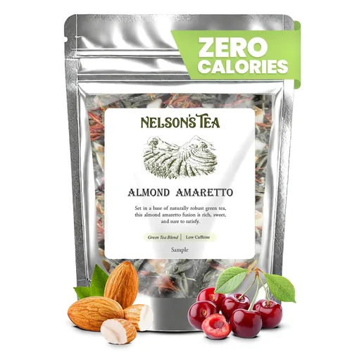 Miniatura 4 de Nelson's Tea - Jazmín de Aladino - Té verde de hojas sueltas - Té verde infundido con jazmín (muestra)