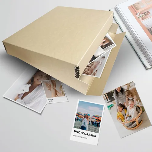 Miniatura 223 de Lineco Archival Caja de almacenamiento para impresión de 13x19 pulgadas, diseño frontal abatible, 13 1/2 x 19 1/2 x 3 pulgadas, color exterior: negro