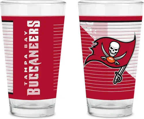 Miniatura 20 de Rico Industries NFL Football Main - Juego de 2 vasos clásicos de 16 onzas con logotipo impreso digitalmente, apto para lavavajillas NFL Football