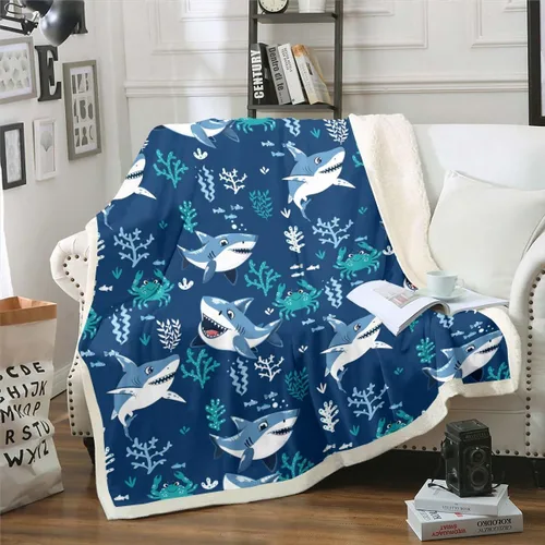 Miniatura 7 de Manta de olas oceánicas para cama, silla, retro, brújula, velero, manta náutica para decoración de dormitorio de niños, manta de vellón marino