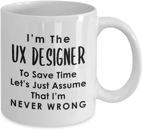 Miniatura 2 de Im the UX Designer Coffee Mug Tea Cup - Gifts for User Experience UI User Interface Design Artist Team Dept Graphic Digital Multimedia Creative