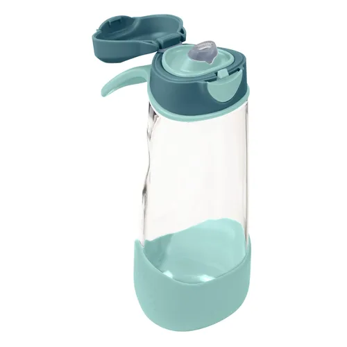 Miniatura 23 de b.box Botella de agua deportiva de 15 onzas para niños, para la escuela, deportes, guardería, diseño sin popote para una fácil limpieza, a prueba