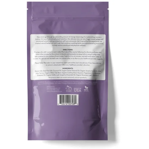 Miniatura 6 de Pure Body Naturals Sal de baño Sitz – Cuidado posparto y comodidad para hemorroides – Remojo natural para cuidado personal y hemorroides, esenciales