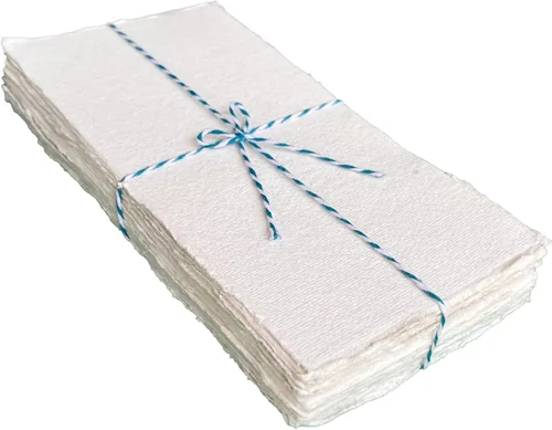 Miniatura 7 de Bitskit Paquete de 50 hojas ligeras y texturizadas de algodón de 170 GSM, para invitaciones, papelería, diarios y proyectos de arte (paquete de 50)