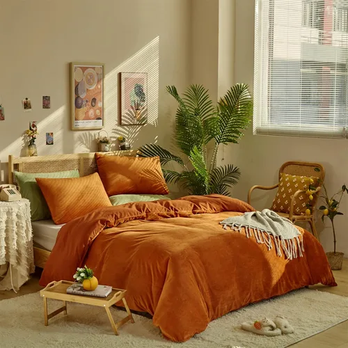 Miniatura 14 de CLOTHKNOW - Juego de edredón verde militar tamaño completo de 3 piezas, juego de ropa de cama verde oscuro, edredón suave con 2 fundas de almohada
