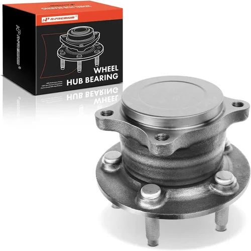 A-Premium Cojinete de rueda trasera y conjunto de cubo con 5 lengüetas compatible con Chevrolet Cruze 2016 2017 2018 2019