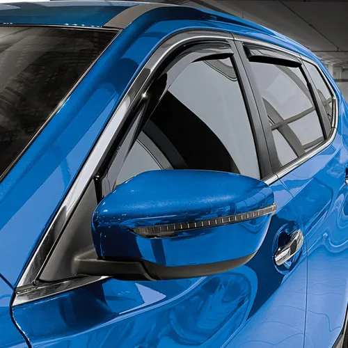 Miniatura 5 de Goodyear Deflectores de ventana de canal inastillables para Nissan Rogue 2014-2020, viseras de ventana para automóviles, accesorios de automóvil