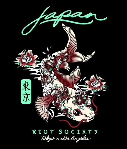 Miniatura 4 de Riot Society Sudadera con capucha estampada o bordada para hombre