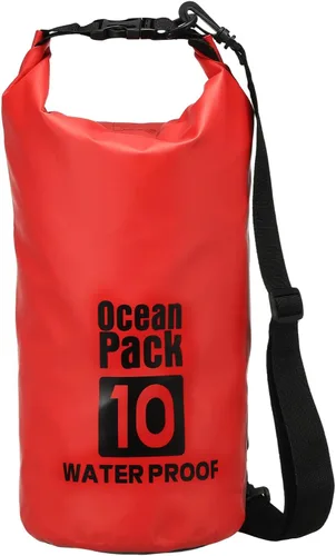 Miniatura 26 de Bolsa seca impermeable, 5 L, ajuste para mujeres y hombres, bolsas a prueba de agua, mochila flotante ligera de almacenamiento en seco con silbato