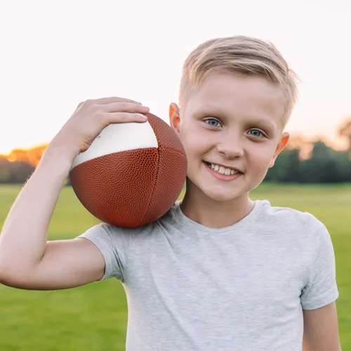 Miniatura 4 de KWOOD Balón de fútbol personalizado y grabado para hijo, de cuero para interior/exterior con bomba y bolsa de transporte, regalo de Navidad, a hijo