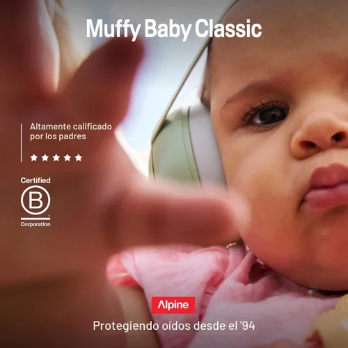 Miniatura 11 de Alpine Muffy - Protección de oídos para bebés y niños pequeños de hasta 36 meses, certificado CE y ANSI, orejeras con reducción de ruido, cómodos