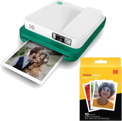 Miniatura 16 de Zink KODAK Smile - Cámara instantánea digital clásica para papel fotográfico Zink de 3.5 x 4.25 pulgadas, Bluetooth, imágenes de 16MP (rojo)