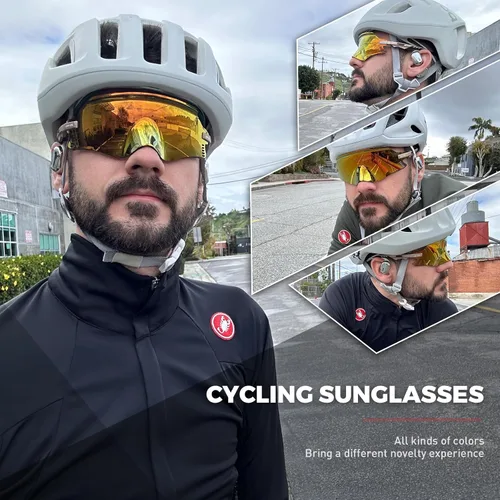 Miniatura 2 de KAPVOE Gafas de Ciclismo Gafas de Sol para Bicicleta de Montaña MTB Gafas Protectoras de Motocicleta a Prueba de Viento Hombres Mujeres Triatlón