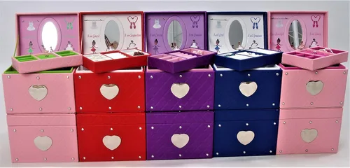 Miniatura 6 de Girly Girl Princess Ballerina - Belleza afroamericana - Caja de joyería musical rojoblanco