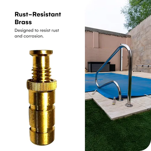 Miniatura 5 de Wood Grip Paquete de 20 anclajes para cubierta de piscina, hormigón y adoquines, tamaño universal para agujeros de 3/4 pulgadas, para instalación