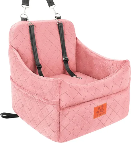 Miniatura 16 de GL GLENSLAVE Asiento de automóvil para perros pequeños/medianos, asientos elevadores de automóvil con cojín grueso para perros de menos de 35