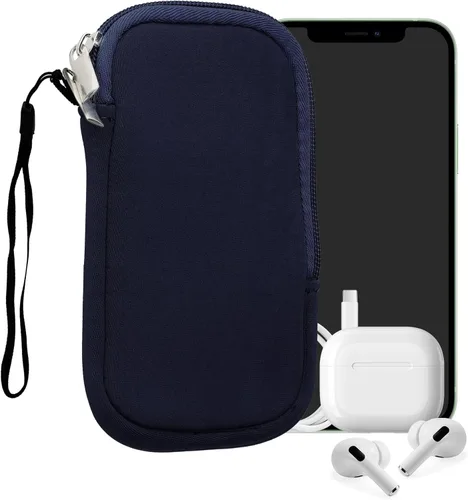 Miniatura 87 de kwmobile Funda universal para teléfono tamaño XS - 3,5/4 pulgadas - Funda de neopreno para teléfono inteligente con cremallera - Funda impermeable