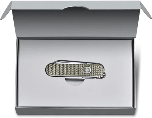 Miniatura 4 de Victorinox Classic SD Precious Alox Swiss Army Cuchillo compacto de 5 funciones de fabricación suiza con hoja pequeña, destornillador y llavero