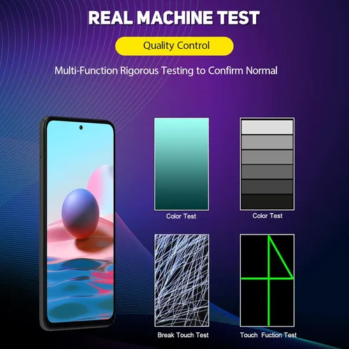 Miniatura 4 de Pantalla LCD para Xiaomi Redmi Note 10/Redmi Note 10s Reemplazo de pantalla táctil digitalizador Asamblea para M2101K7AI M2101K7AG Reemplazo con kit