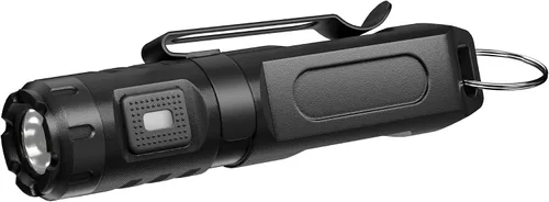 HOKOILN Linterna de llavero, brillante 650 lúmenes USB-C recargable, mini linterna impermeable, pequeña luz de bolsillo para transporte diario,