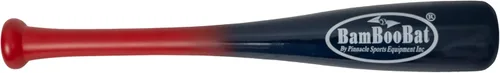 Miniatura 25 de BamBooBat de PINNACLE SPORTS EQUIPMENT INC. - Bate de béisbol y sóftbol de madera de una mano para adultos - 45,7 cm o 53,3 cm Mango blanco/barril