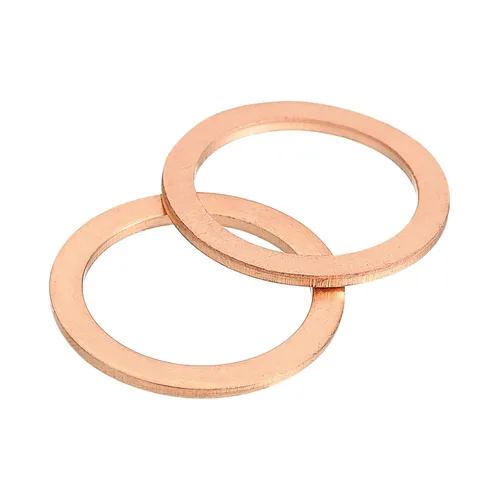 Miniatura 15 de uxcell Arandela Plana M6, 50 Piezas Arandelas de Anillo Plano de Cobre de 12mm de Diámetro Exterior Junta de Sellado de Metal para Tornillos, Pernos