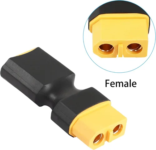 Miniatura 4 de XT60 macho a hembra conector sin adaptador de cable, adaptador de conector XT60 para RC FPV coche avión drone LiPo batería etc XT60 conversión