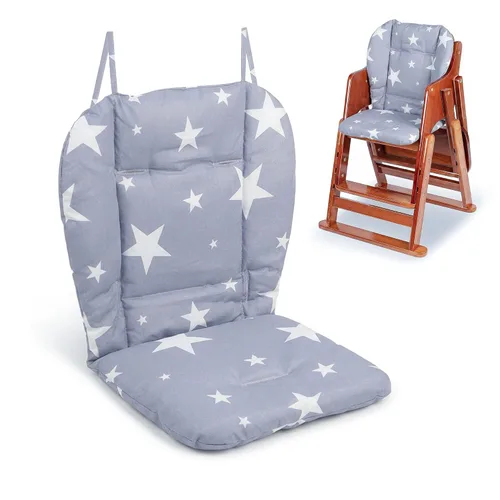 Miniatura 9 de Cojín para silla alta, cojín para silla de bebé, cojín de asiento de bebé, suave y cómodo, ligero y transpirable, hace que el bebé se sienta más