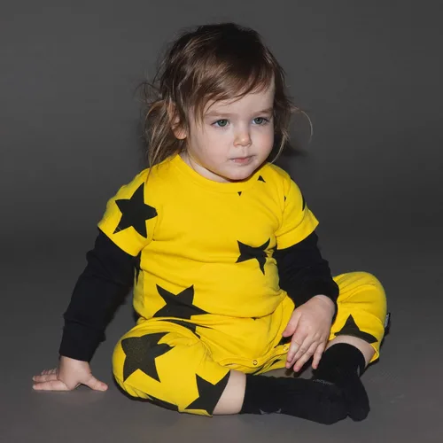 Miniatura 8 de Mono de algodón unisex para bebé, diseño de estrella, para niñas y niños