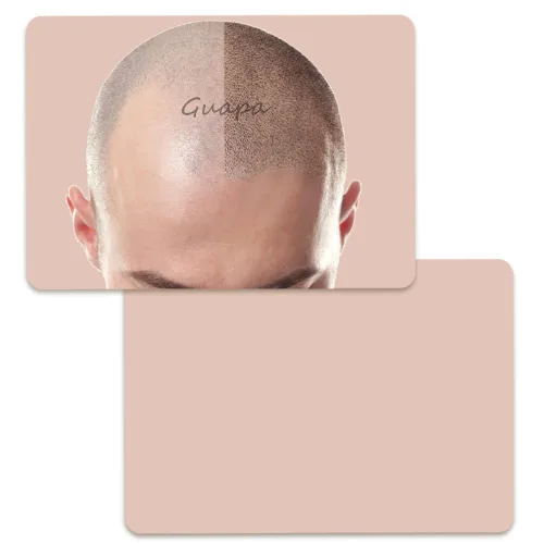 2 piezas de piel de práctica de micropigmentación del cuero cabelludo masculino para adelgazamiento del cabello tatuaje y densidad del cabello