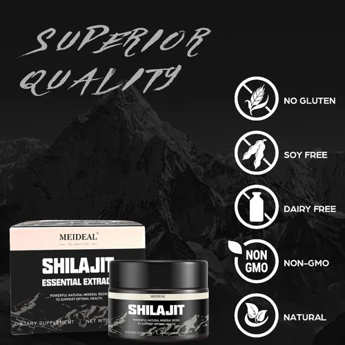 Miniatura 4 de Shilajit - Resina Shilajit orgánica pura del Himalaya, resina Shilajit natural con ácido fúlvico, más de 85 oligominerales, mezcla ayurvédica