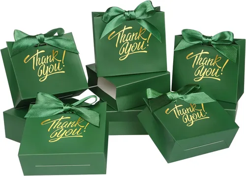 Miniatura 15 de KPOSIYA Bolsas de regalo pequeñas, paquete de 50 bolsas pequeñas de agradecimiento de 4.5 x 1.8 x 3.9 pulgadas, bolsa de favor de fiesta, cajas