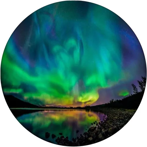 Miniatura 3 de Northern Lights Aurora Borealis - Soporte para teléfonos y tabletas, Negro