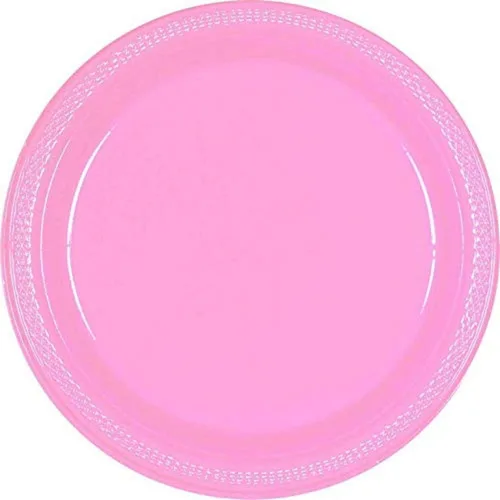 Miniatura 10 de Platos redondos de plástico azul caribeño vibrante, 9 pulgadas (10 paquetes de 20), diseño de calidad premium, ideales para cualquier evento o fiesta